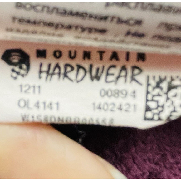 Mountain Hardwear Pyxis Jacket Womens L Plum Plush Fleece Zip Full Zip Pockets - Picture 6 of 11